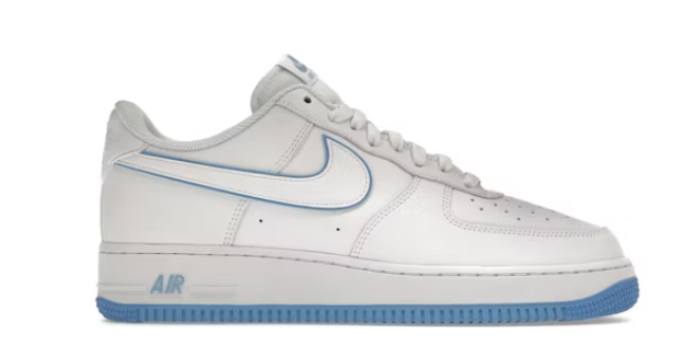 Nike Air Force 1 '07 Low White University Blue Sole