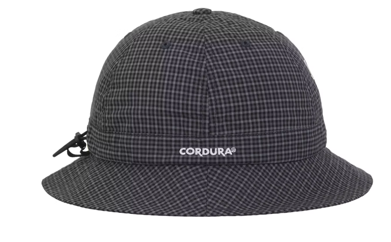 Supreme Cordura Plaid Bell Hat Black