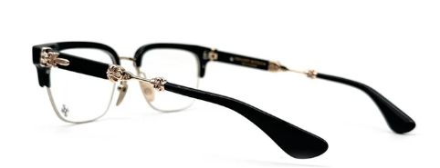 Chrome Hearts Evagilist Black Gold Glasses Frame