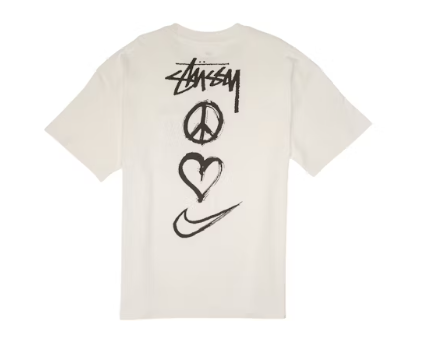 Nike x Stussy Peace, Love, Swoosh T-shirt (US Sizing) White