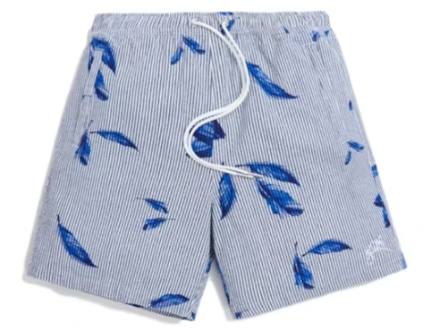 Kith Seersucker Shirt & Shorts Set Navy White