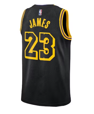Nike NBA Lakers Lebron James Swingman Jersey Black