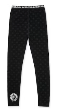 Chrome Hearts Logo Leggings Black/Grey Multilogo