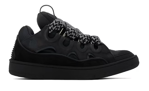 Lanvin SSENSE Exclusive Black Curb Sneakers