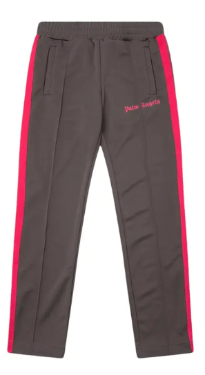 Palm Angels Side Stripe Track Pants Grey/Pink