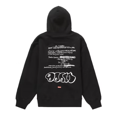 Supreme MF DOOM Hooded Sweatshirt Black