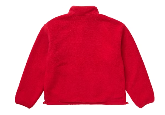 Supreme Polartec Shearling Reversible Pullover Red