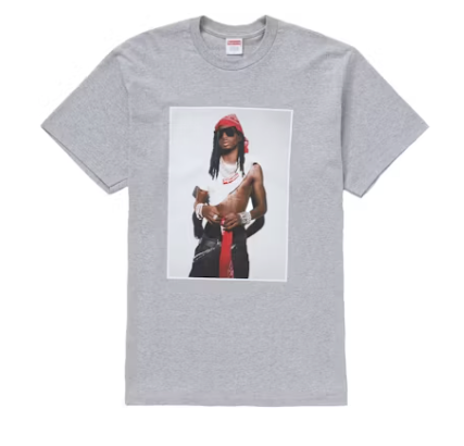Supreme Playboi Carti Tee Heather Grey