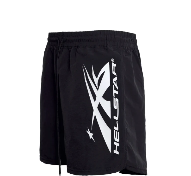 Hellstar Sports Vertical Athletic Shorts Black