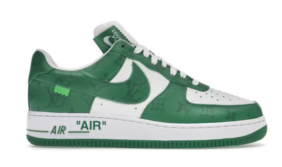 Louis Vuitton Nike Air Force 1 Low By Virgil Abloh White Green