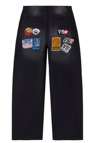 Vale Forever 1980's Painters Black Jeans