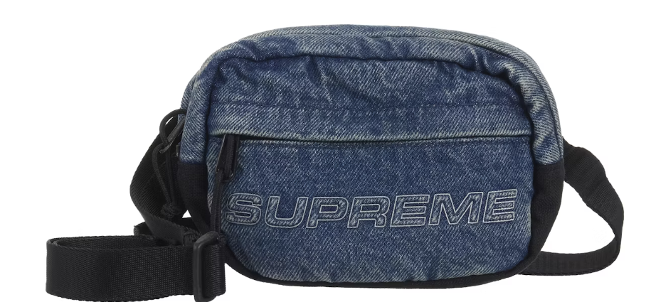 Supreme Denim Mini Shoulder Bag Washed Indigo