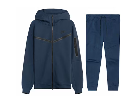 Nike Sportswear Tech Fleece Hoodie & Joggers Set Midnight Navy/Black