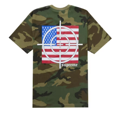 Supreme Target Tee Woodland Camo