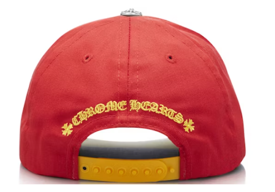 Chrome Hearts CH Silver Button Hat Red/Yellow