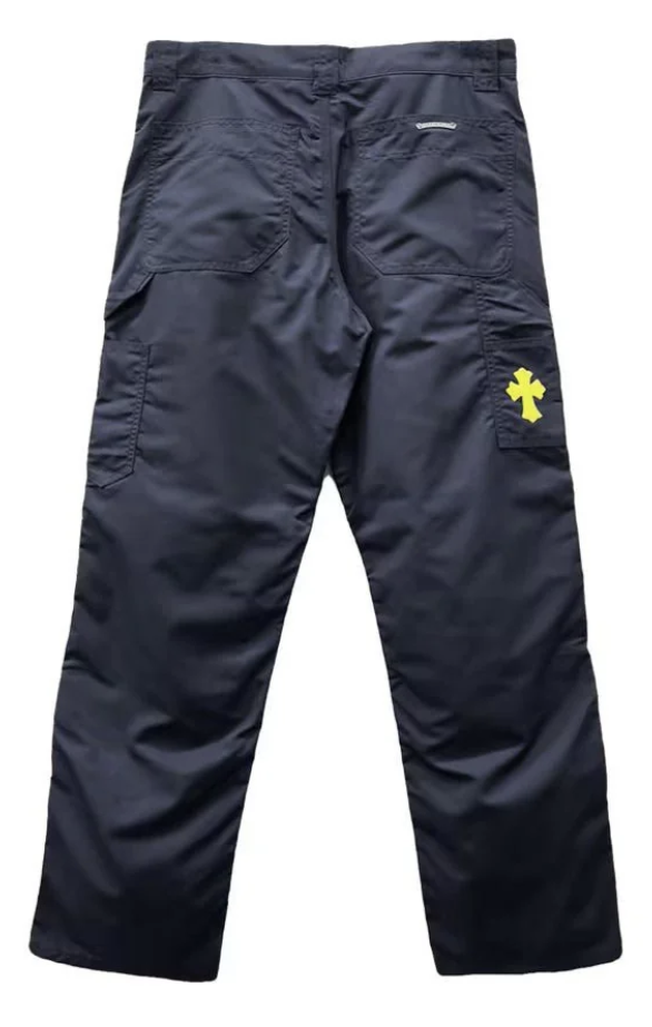 Chrome Hearts Nylon Leather Double Knee Carpenters Navy