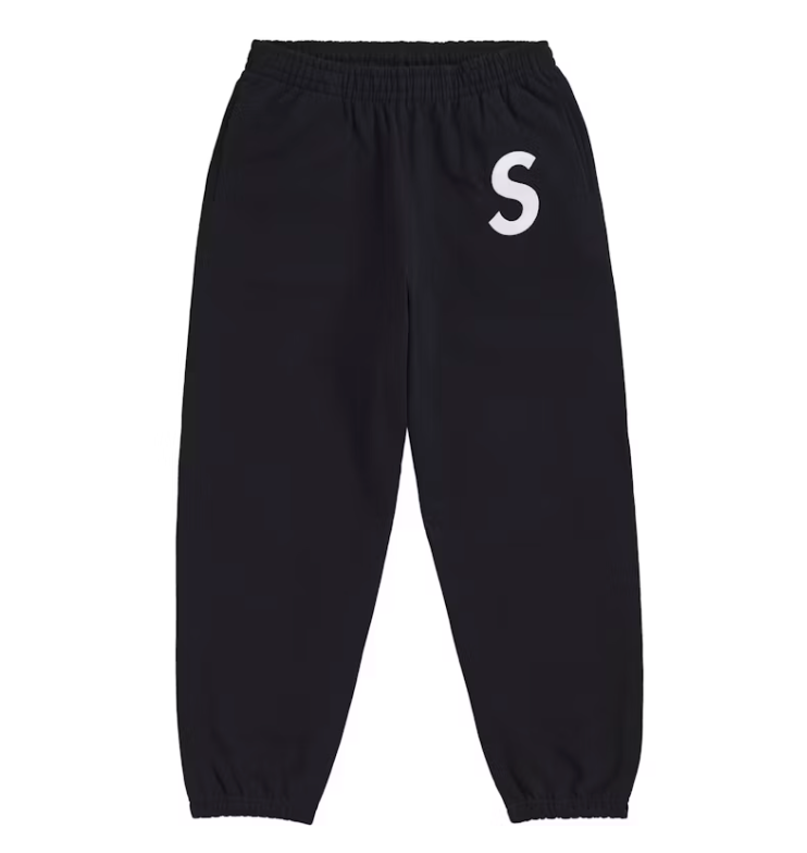 Supreme S Logo Sweatpant (FW24) Black
