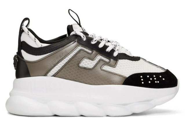 Versace Chain Reeaction Black White Mesh