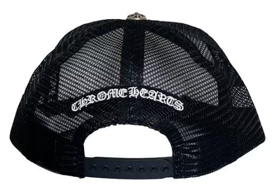 Chrome Hearts Multi Color Crosses Trucker Hat Black/White