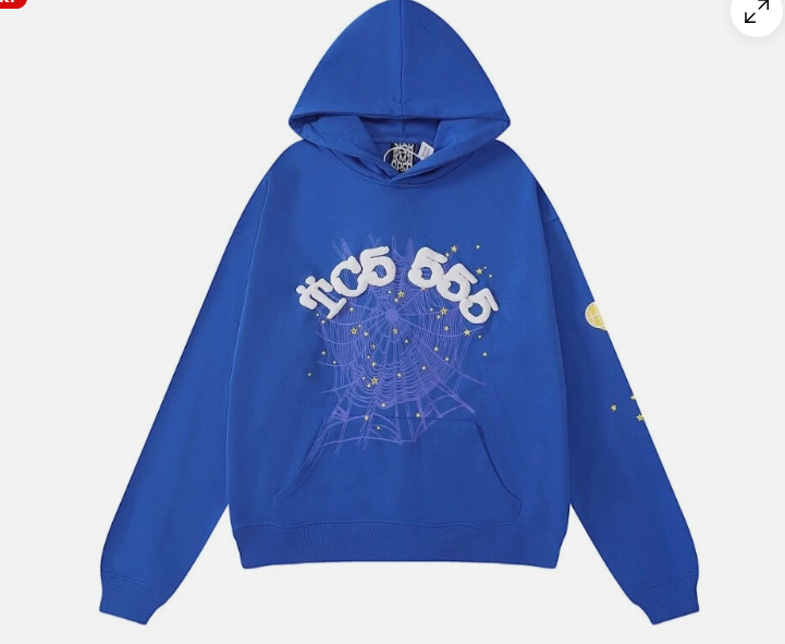 Sp5der TC 555 Web Hoodie Blue