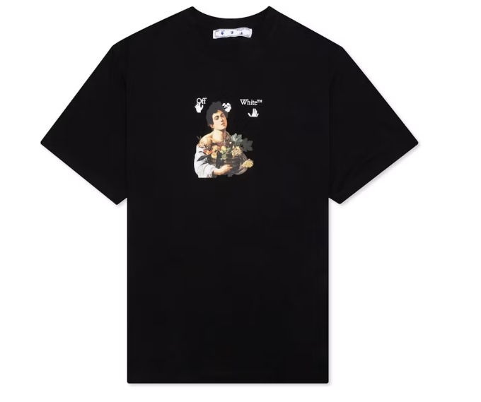 OFF-WHITE Oversized Caravaggio Boy T-shirt Black