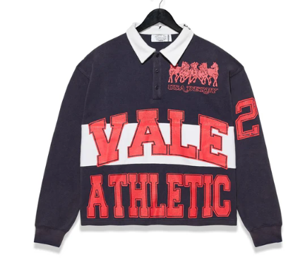 Vale Forever Derby Rugby Polo L/S Navy