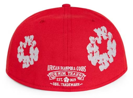 Denim Tears New Era Cotton Wreath 59/50 Cap Red