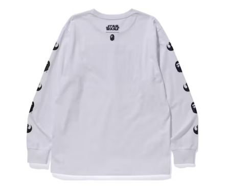 BAPE x Star Wars Republic L/S Tee White