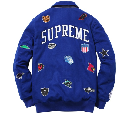 Supreme Franchise Varsity Jacket Royal Blue