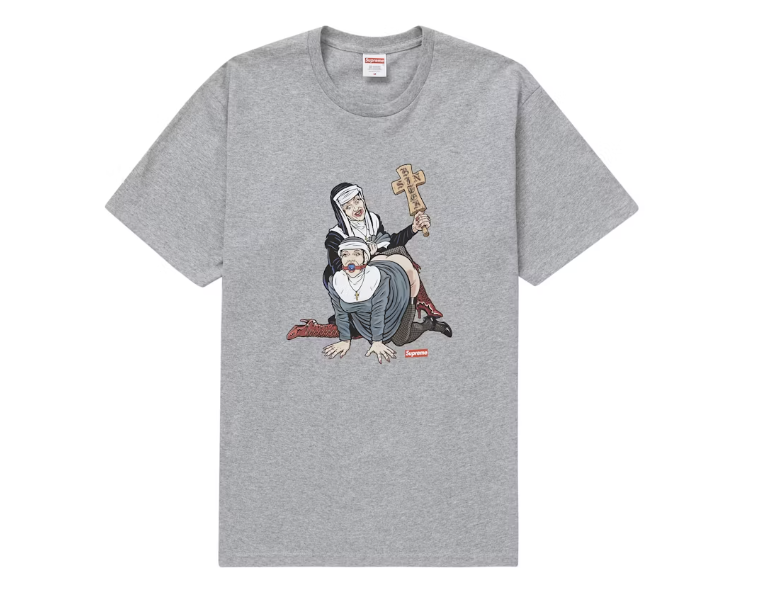 Supreme Nuns Tee Heather Grey