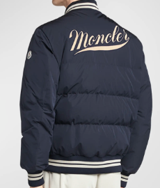 Moncler Lateltin Padded Varsity Bomber Jacket