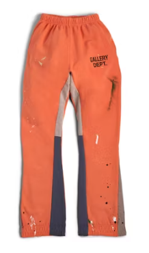 Gallery Dept Painted Flare Sweat Pants Orange