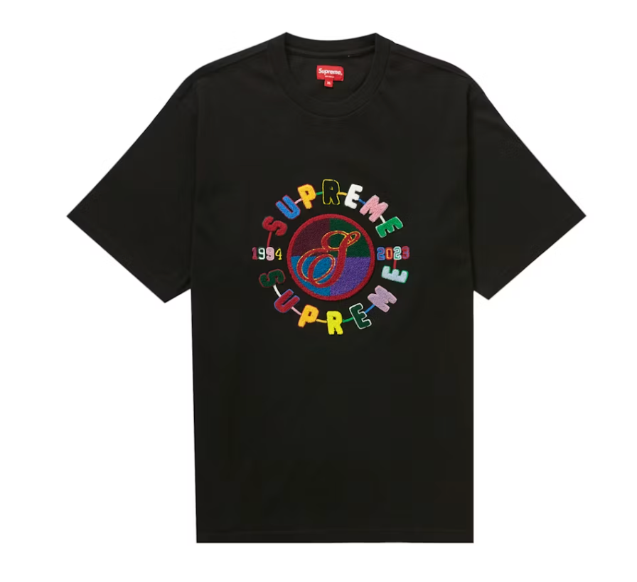 Supreme Chenille Crest S/S Top Black