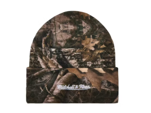 Supreme Mitchell & Ness NCAA Beanie Woodland Camo