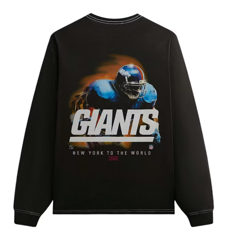 Kith x NFL 47 Giants Vintage Long Sleeve Tee Black