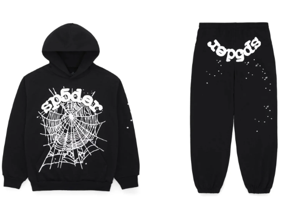 Sp5der OG Web Sweatsuit Black