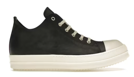 Rick Owens Ramones Lido Low Sneaks Black Milk
