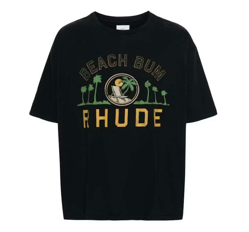 Rhude Palmera Tee Black
