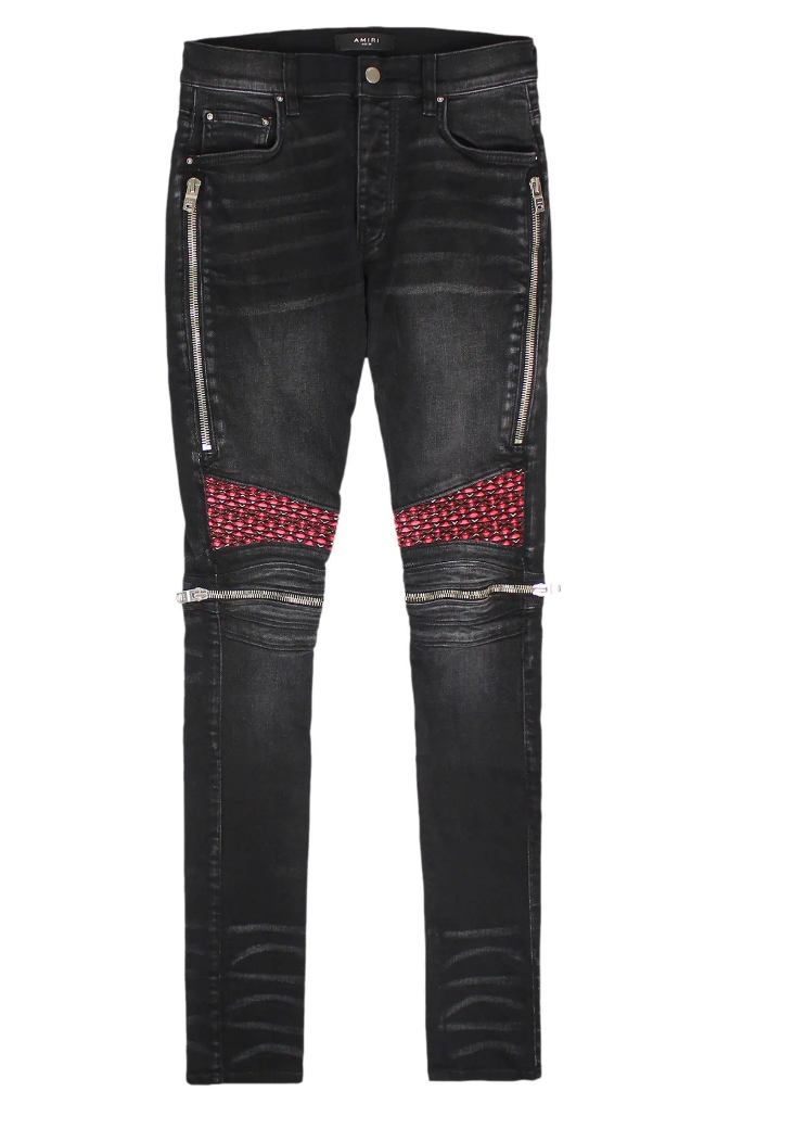 Amiri Velvet PJ MX2 Jeans Aged Black
