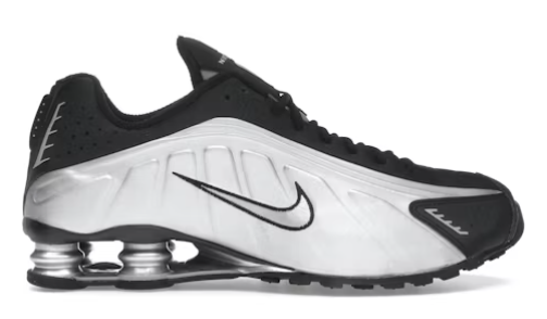 Nike Shox R4 Metallic Silver Black