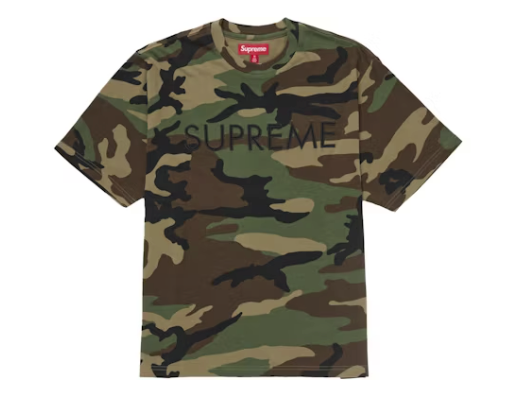 Supreme Capital S/S Top Woodland Camo