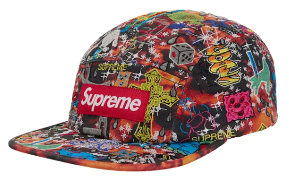 Supreme AOI Embroidered Camp Cap Red