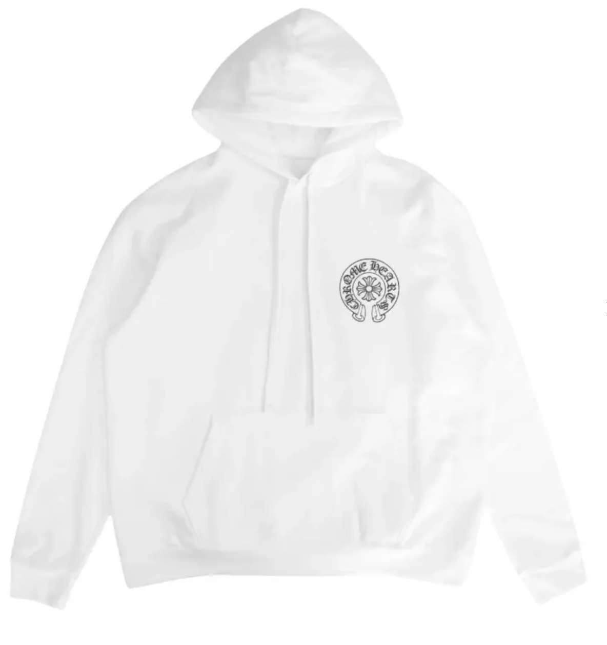 Chrome Hearts Miami Exclusive Horseshoe Logo Hooded Sweatshirt White