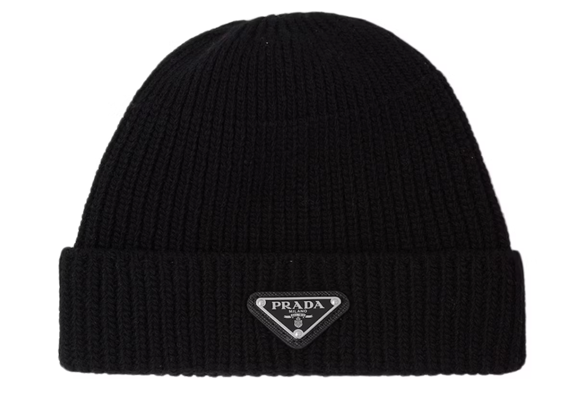 Prada Wool And Cashmere Beanie Black