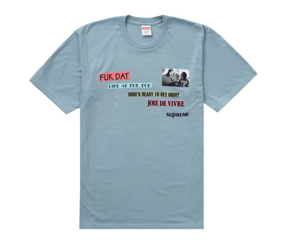 Supreme Joie De Vivre Tee Dusty Blue