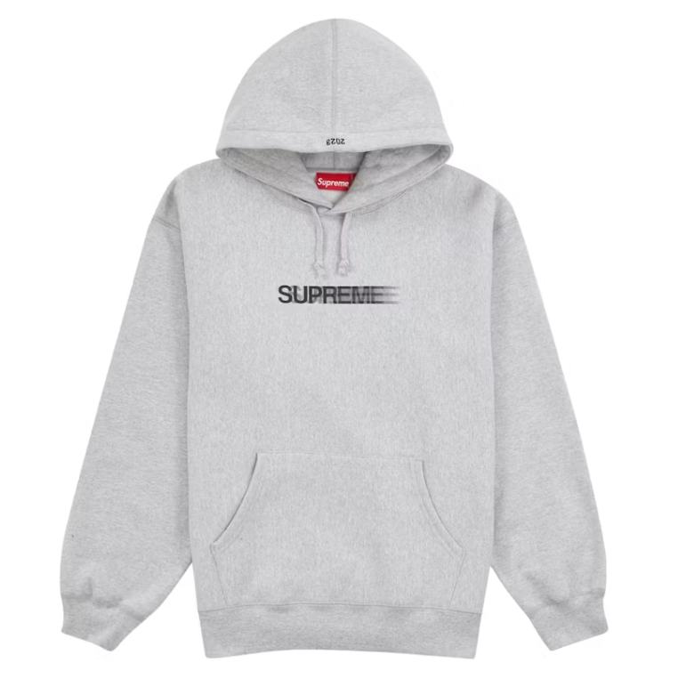 Supreme Motion Logo Hooded Sweatshirt (SS23) Heather Grey