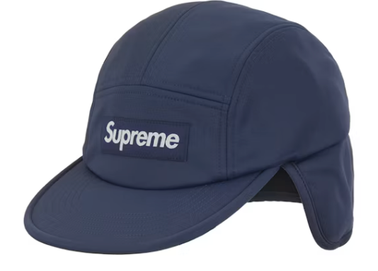 Supreme WINDSTOPPER Earflap Camp Cap (FW24) Navy