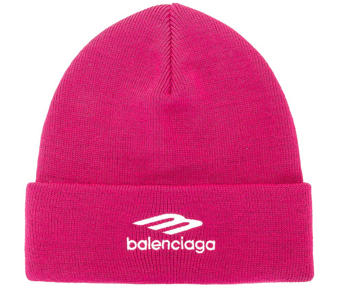 Balenciaga Sports Icon Beanie Peony Pink White