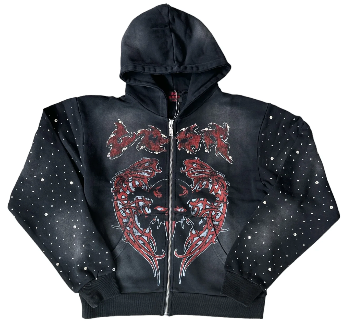 Lost Intricacy Evil Wing Zip Up Hoodie