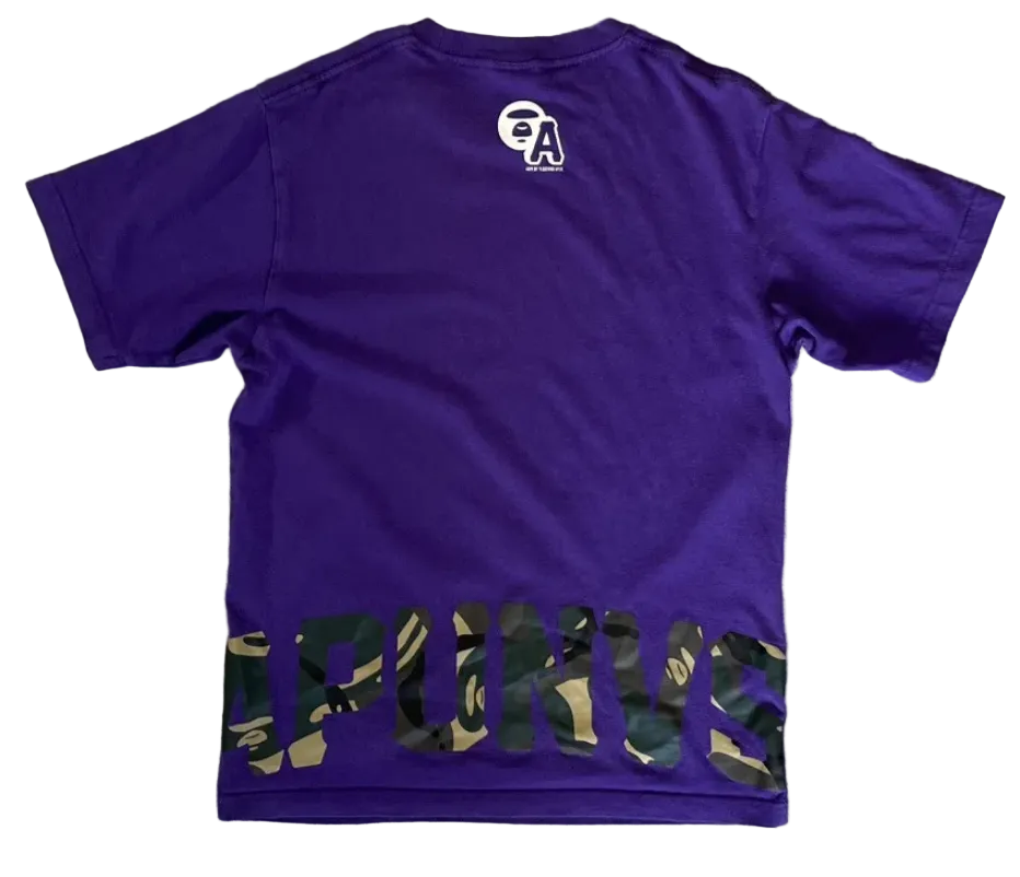 Bape AAPE Ape T-Shirt Purple Orange